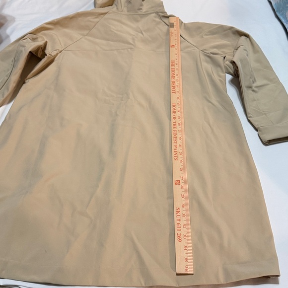 Mondetta Long Soft Shell Hooded Jacket Fleece Interior Light tan size XXL NWT - Picture 8 of 10